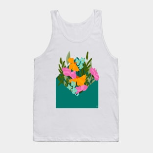 Floral Envelope Tank Top